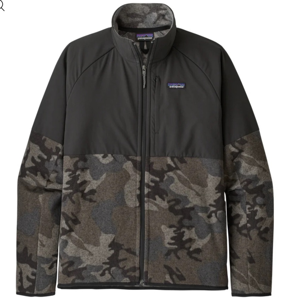 Patagonia Better Sweater Shelled Jacket River Delta: Forge Grey Camo Size M